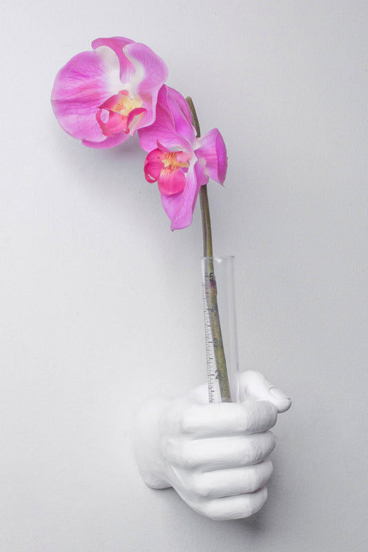 Vase Hand Wall Mounted hook sculpture - 7" long