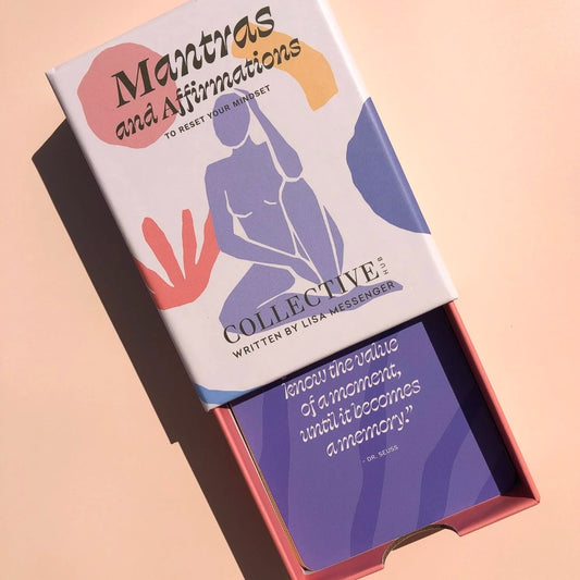 Box cards with drawer pulled out showing a sample card.