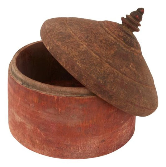 Red distressed tika boxes