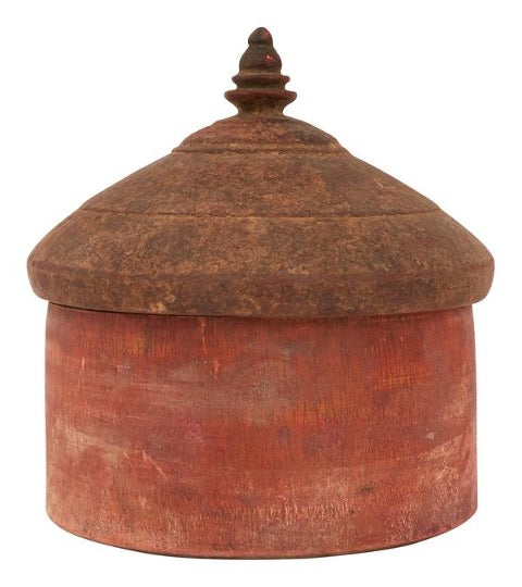Red distressed tika boxes