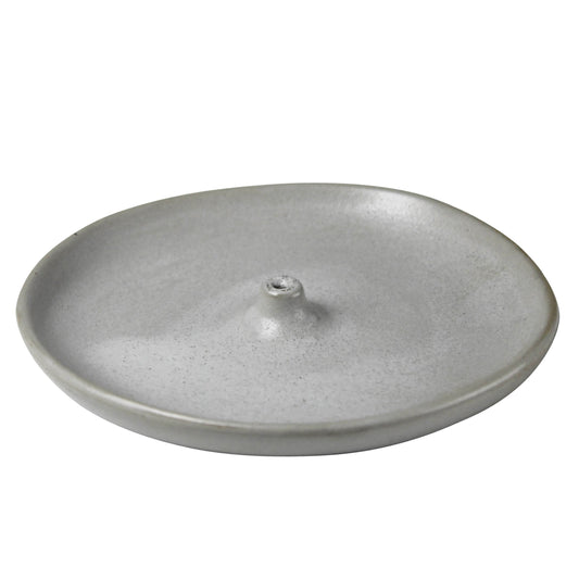Round ceramic incense holder