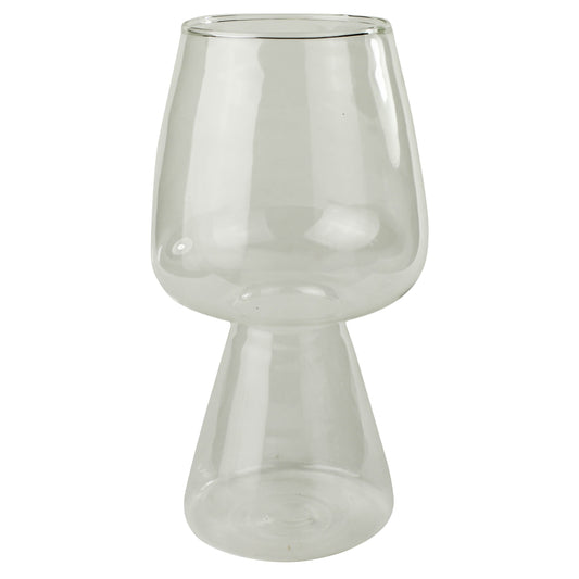 Glass bulb vase.