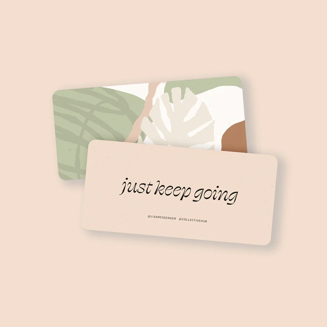 Cards to motivate - sample card