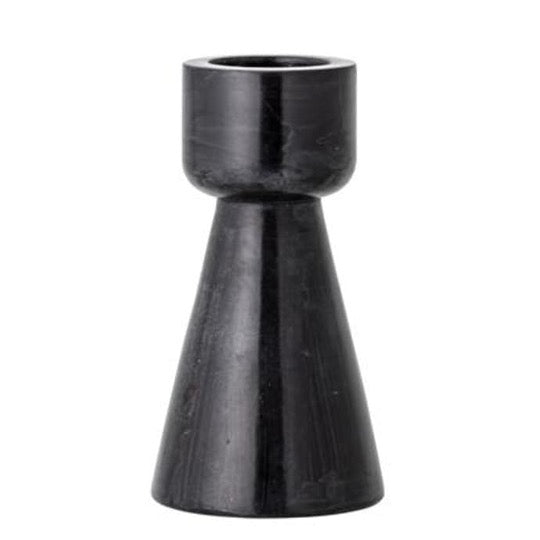 Black cone shape candle / tea light holder on white background