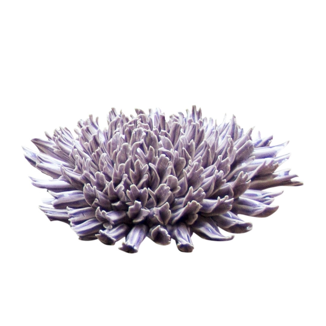 Ceramic fractal lilac flower