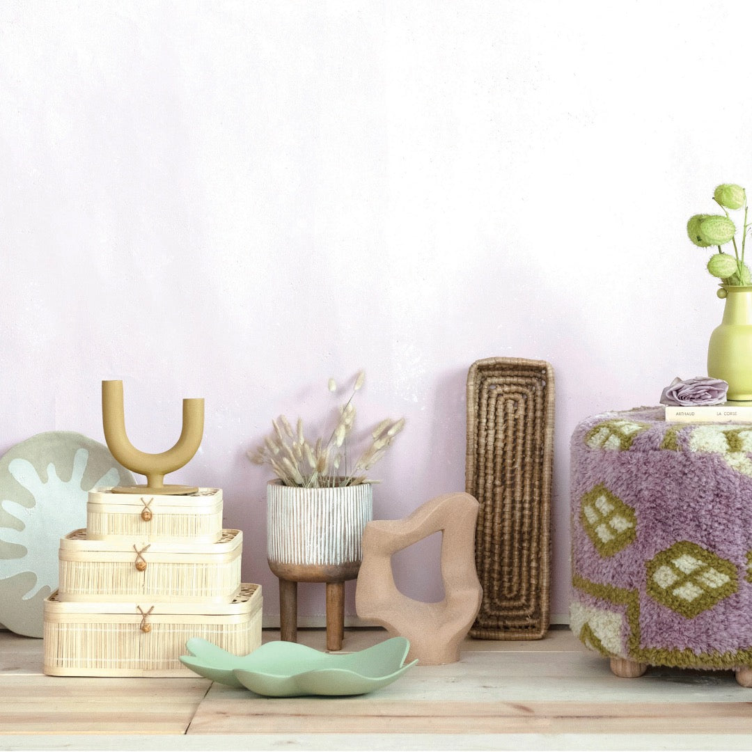 A variety of home decor accessories.