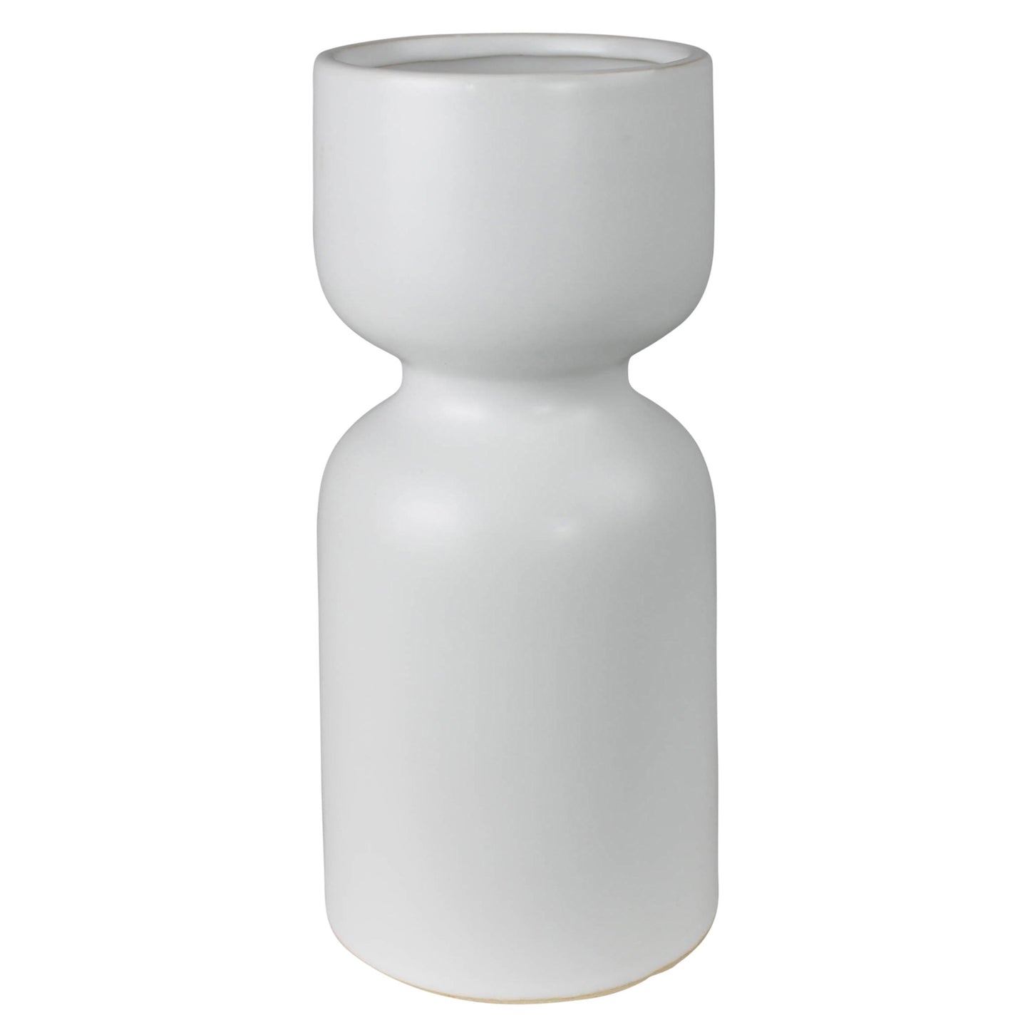 White ceramic rooting bulb vase.