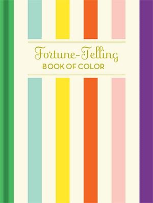 Fortune-Telling Book of Color. Multi colored stripes with gold text. 