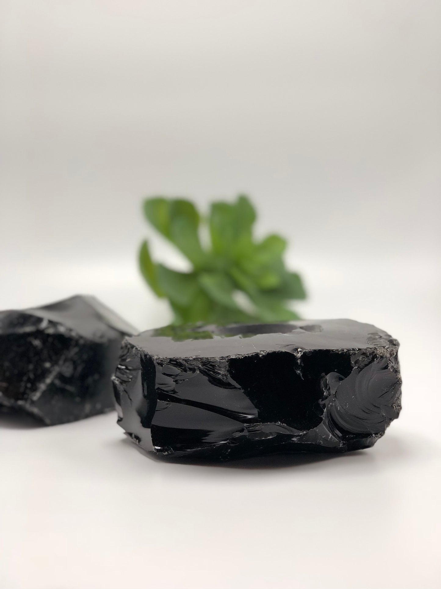Obsidian Crystal Votive Holder