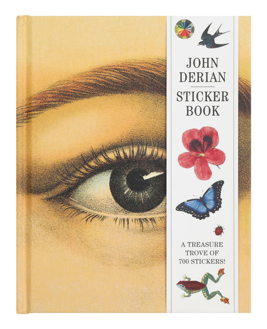 John Derian Sticker Book front cover with art illustrations from John Derian