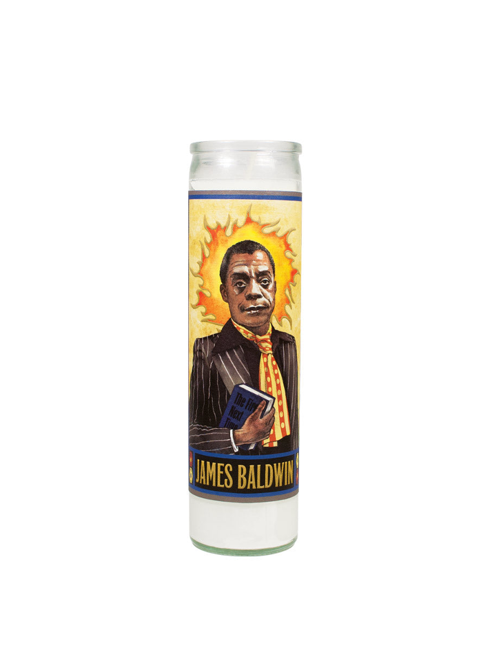 Secular saint candle of James Baldwin