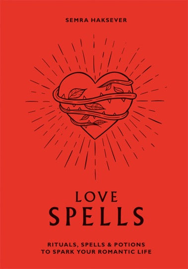 Love Spells. Red book with black text