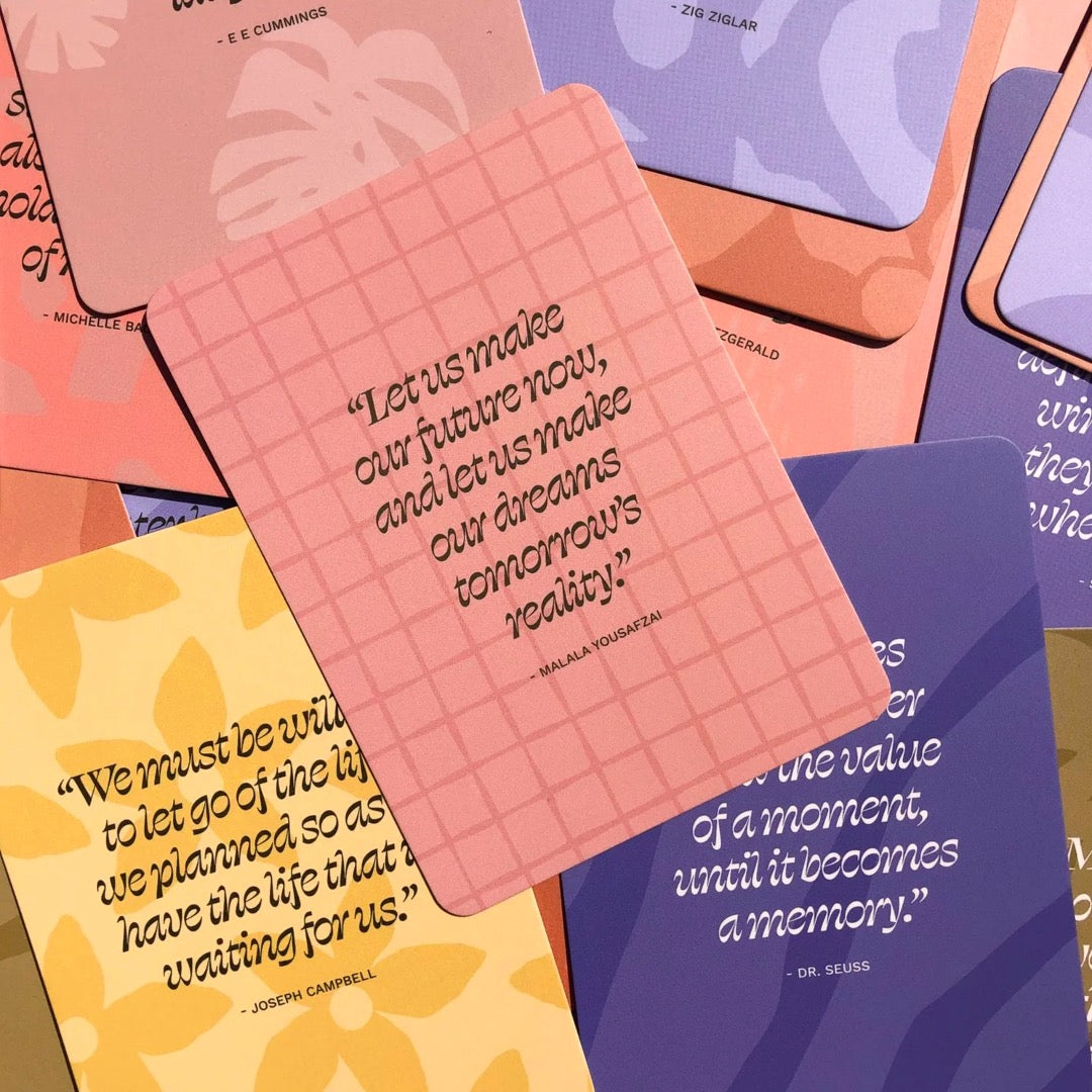 assortment of sample cards