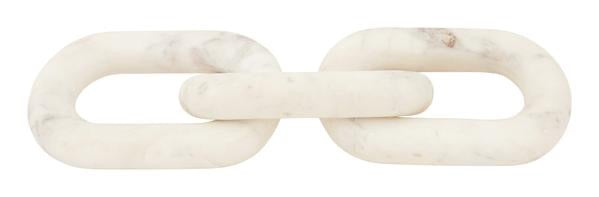 White marble chain, three links