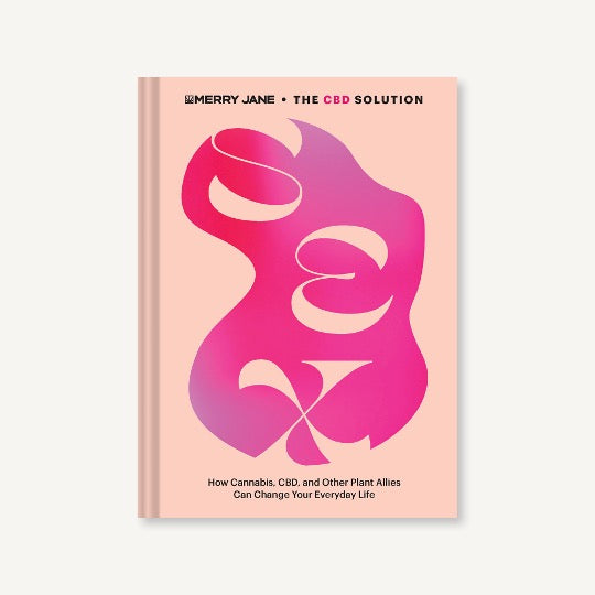 Merry Jane The CBD Solution - Sex.  Pink book cover with magenta abstract design.