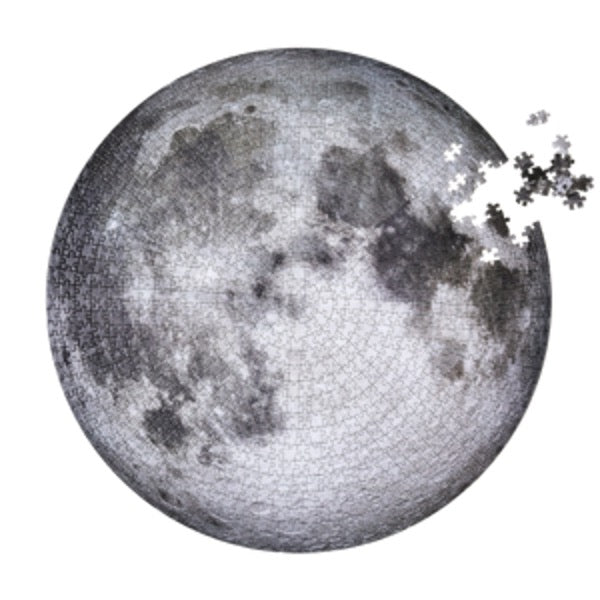 Moon puzzle, 1000 pieces, top right corner not complete