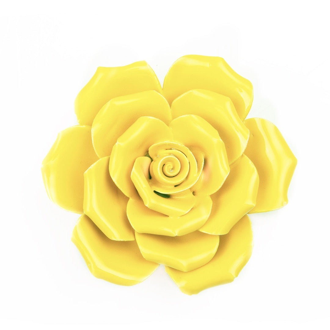 ceramic yellow rose