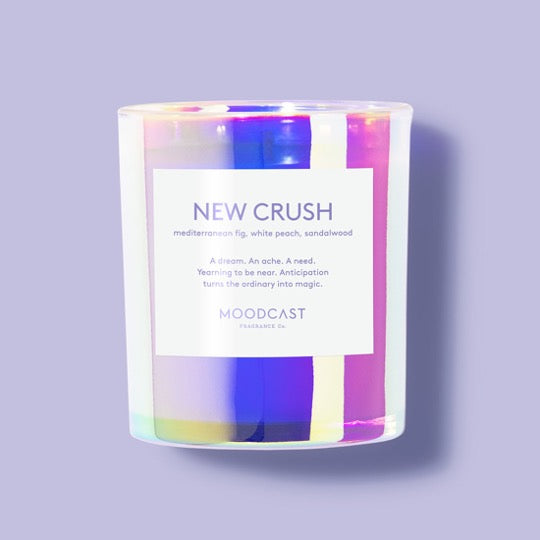 New Crush candle in iridescent jar.