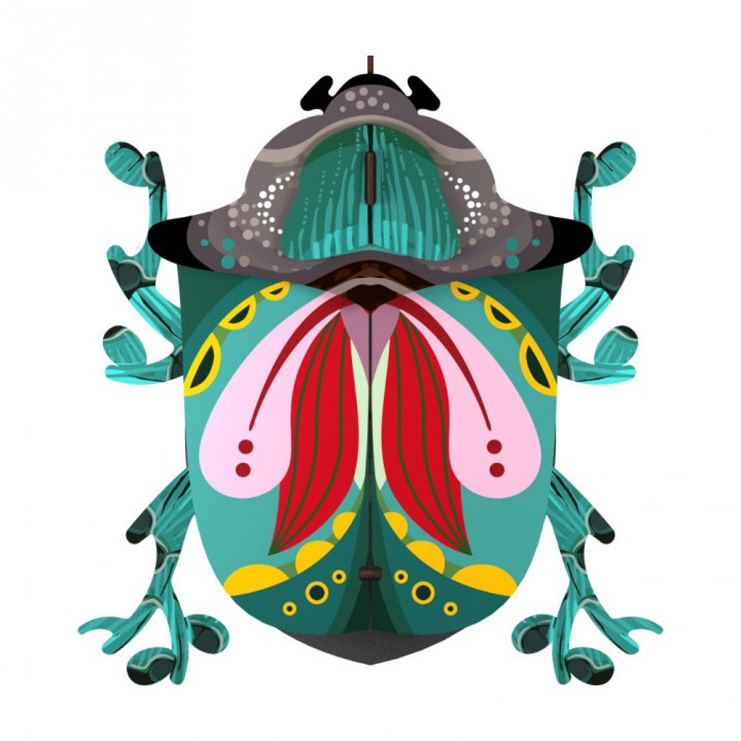 Paul beetle wall cabinet, multiple colors of mint green, pink, yellow, red, black and gray