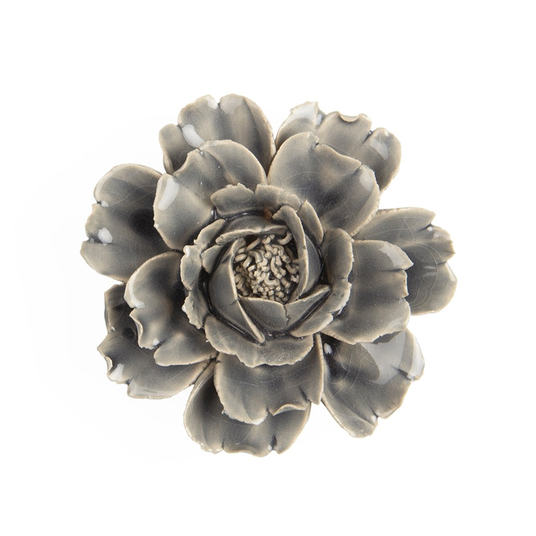 Ceramic grey rose