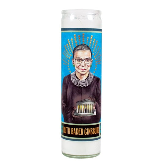 Secular saint candle of Ruth Bader Ginsberg