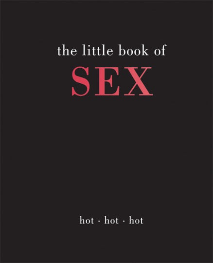 The Little Book of Sex. Black book with white and red text.